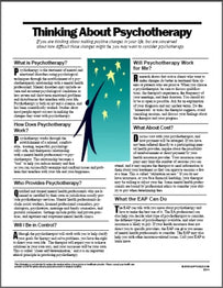 E014 Thinking About Psychotherapy