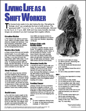Living Life as a Shift Worker - Handoutsplus – WorkExcel