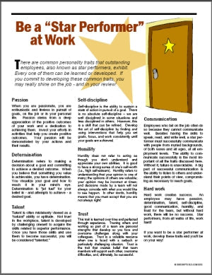 E032 Be a Star Performer at Work