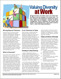 E043 Valuing Diversity at Work