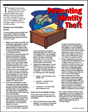 E060 Preventing Identity Theft