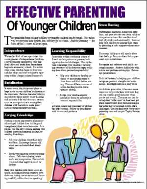 E078 Effective Parenting of Younger Children