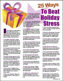 E090 25 Ways to Beat Holiday Stress
