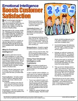 E093 Emotional Intelligence Boosts Customer Satisfaction