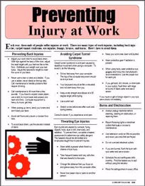 E098 Preventing Injury at Work