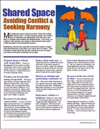 E101 Shared Space: Avoiding Conflict, Seeking Harmony