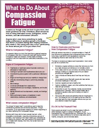 What to Do about Compassion Fatigue - Handoutsplus – WorkExcel
