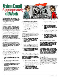 E109 - Using E-mail Appropriately at Work