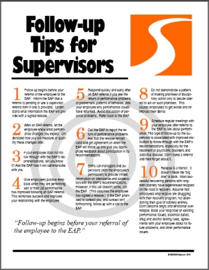 S182V EAP Follow-up Tips for Supervisors
