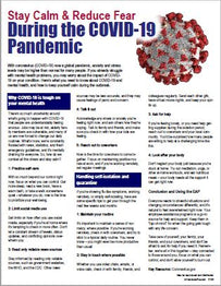 E166 Stay Calm and Reduce Fear During the COVID-19 Pandemic